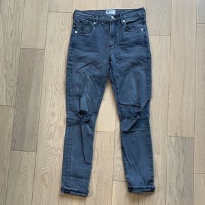 AGOLDE - Sophie distressed cropped jeans 25